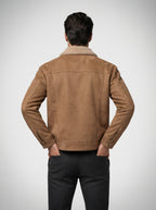 The Berwick Lined Trucker in Tan