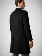 The Corbridge Long Overcoat in Black