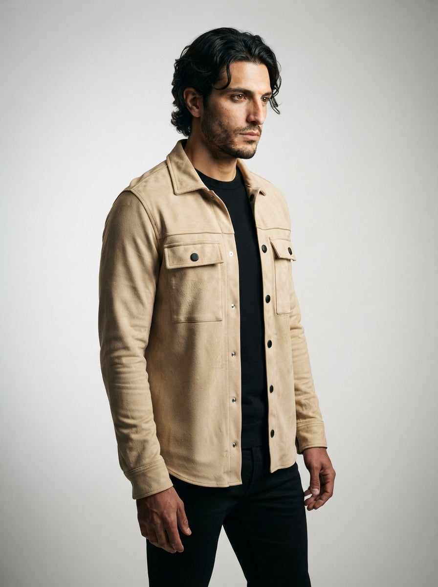 The Barrowdale Overshirt in Tan
