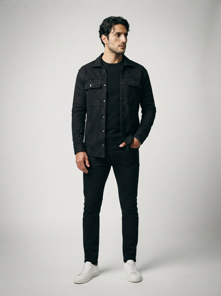 The Barrowdale Overshirt in Black