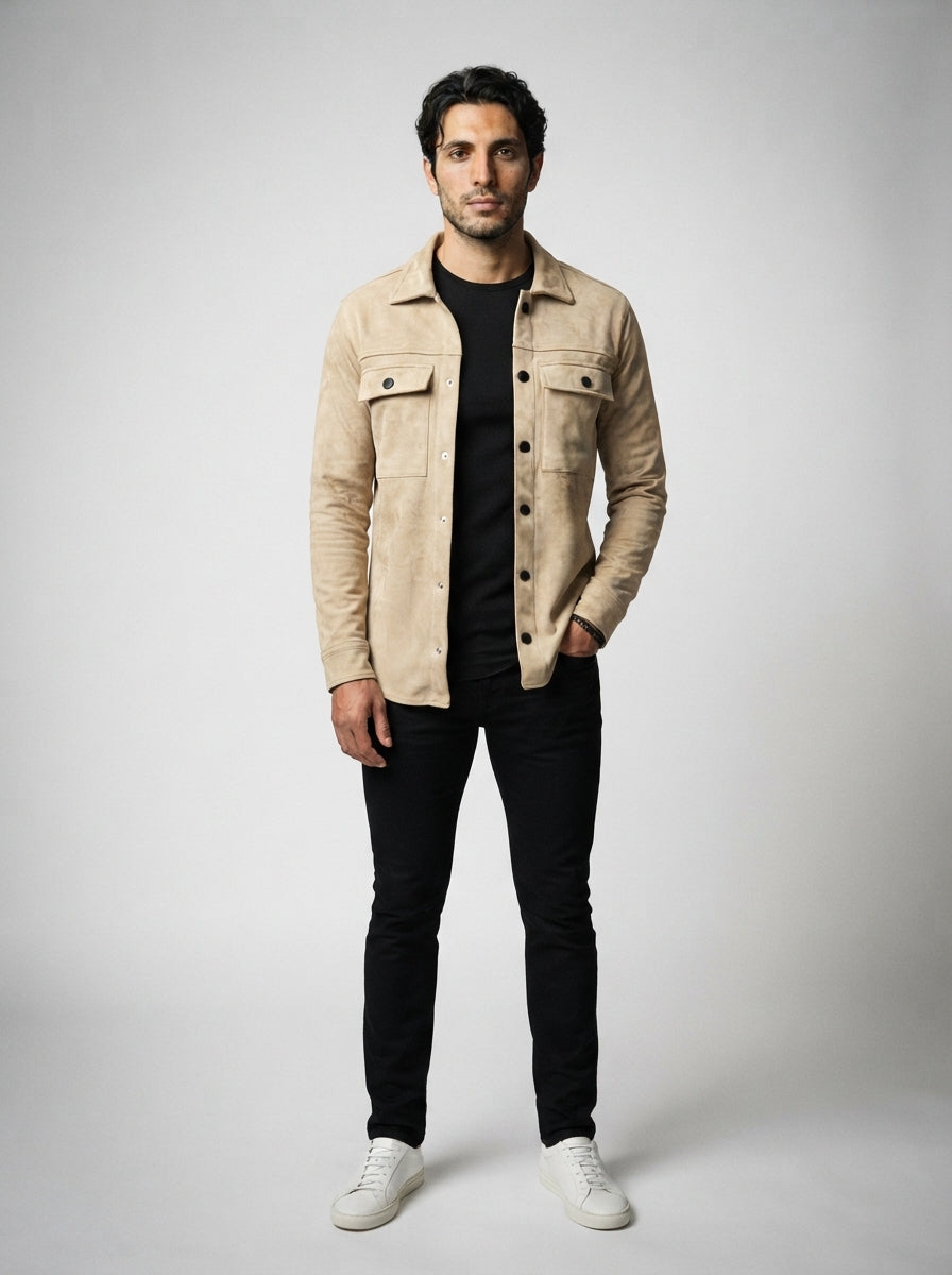 The Barrowdale Overshirt in Tan