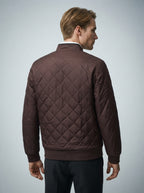 The Ellingham Diamond Quilt in Burgundy