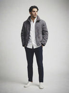 The Ludlow Plush Collar Jacket in Gray