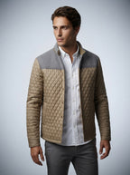 The Halstead Panel Quilt in Tan
