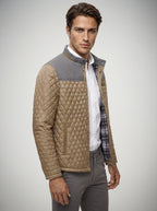 The Halstead Panel Quilt in Tan