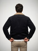 The Ellesmere Corduroy Trucker in Black