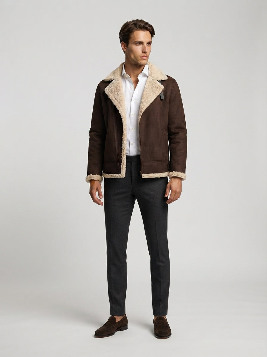 The Ravenglass Aviator Jacket in Brown