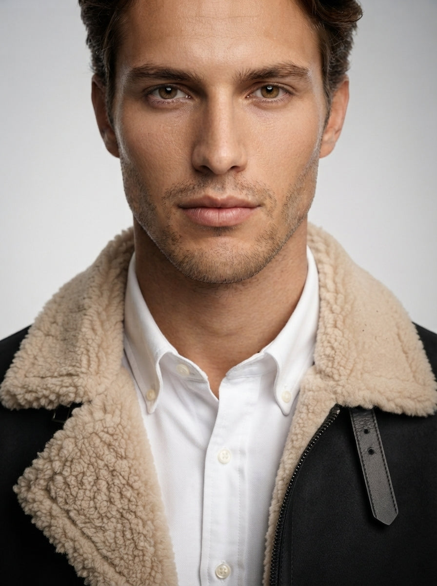 The Ravenglass Aviator Jacket in Black
