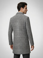 The Wistow Check Overcoat in Gray