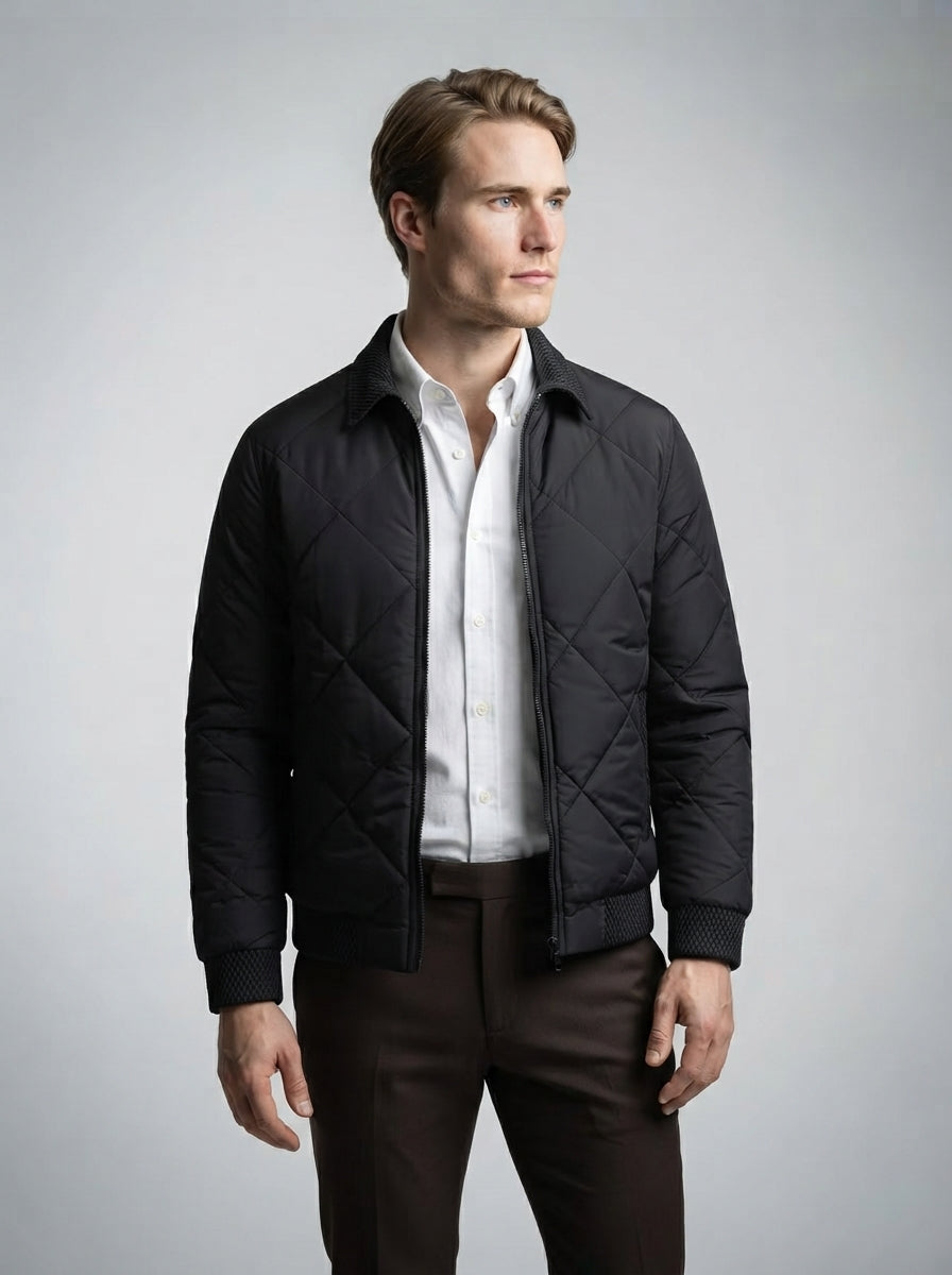 The Ravendale Quilted Blouson in Black