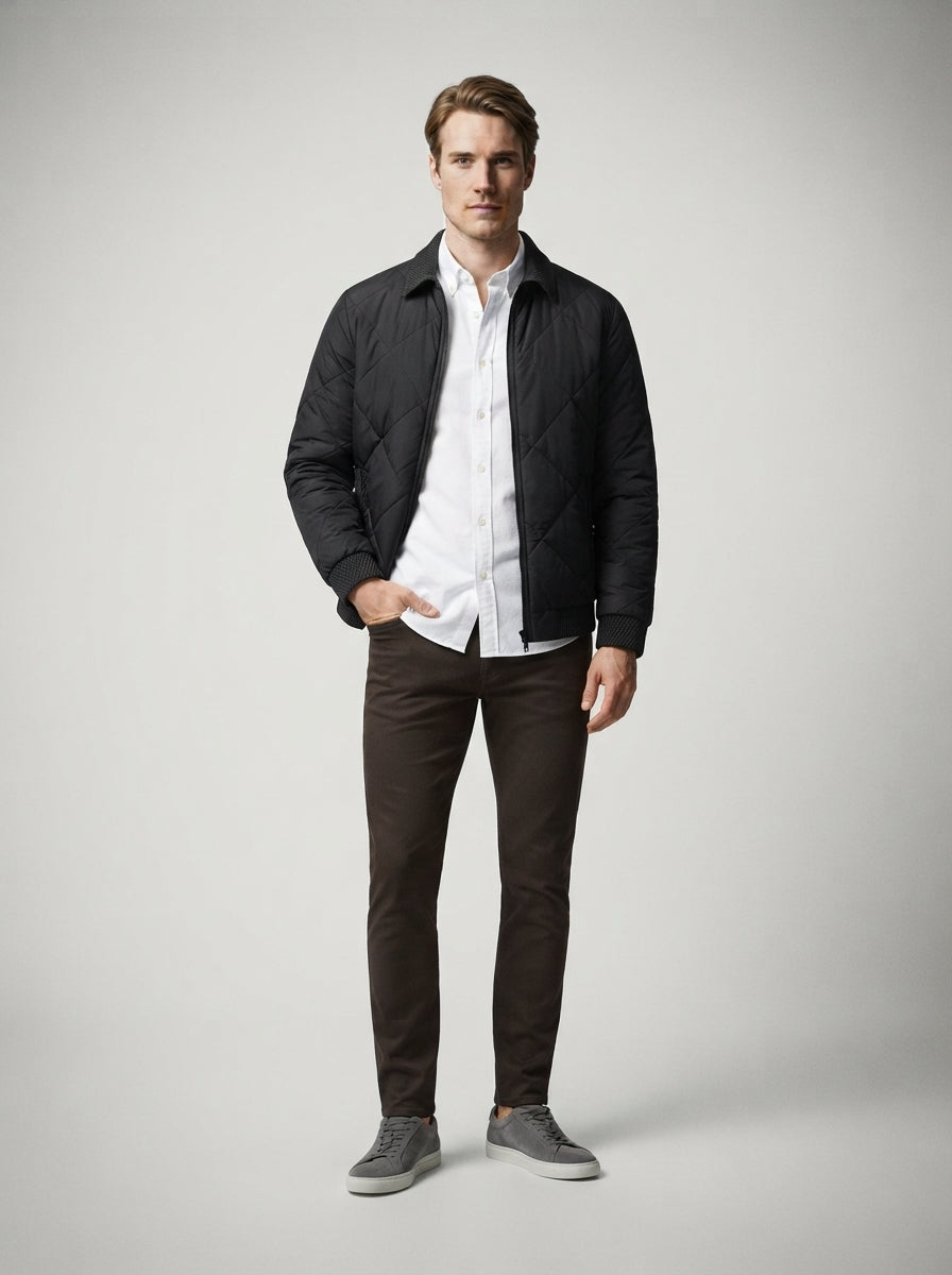 The Ravendale Quilted Blouson in Black