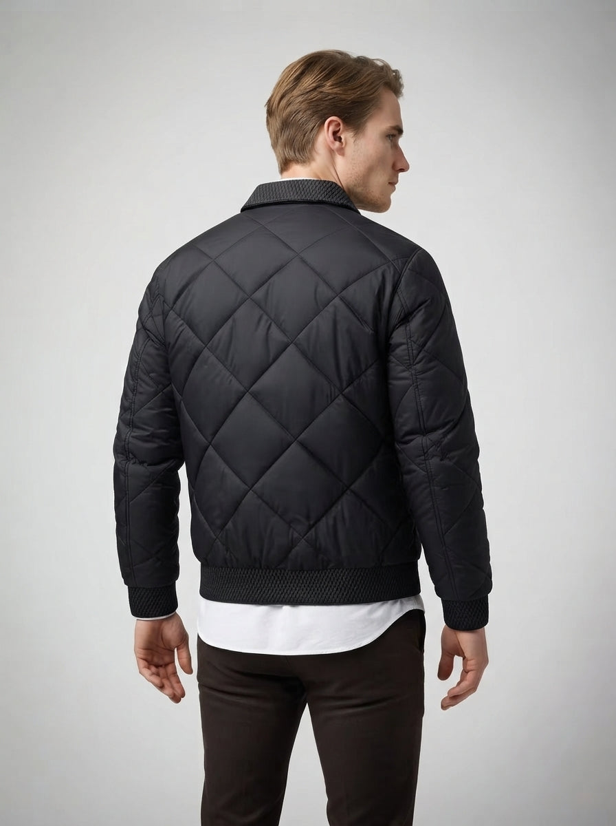 The Ravendale Quilted Blouson in Black