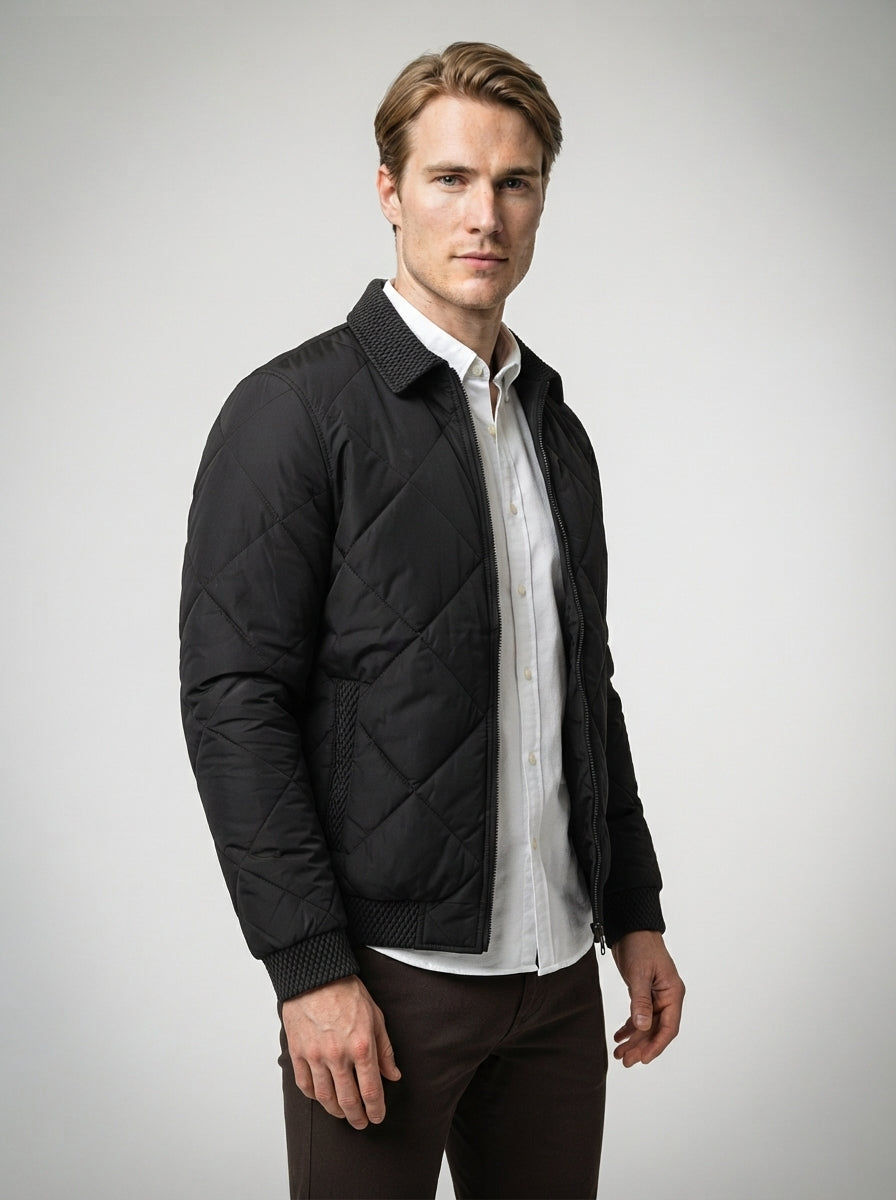 The Ravendale Quilted Blouson in Black