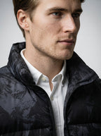 The Blakeney Printed Puffer in Black