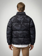 The Blakeney Printed Puffer in Black
