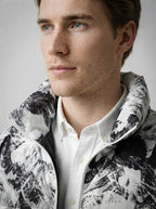 The Blakeney Printed Puffer in White