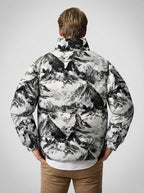 The Blakeney Printed Puffer in White