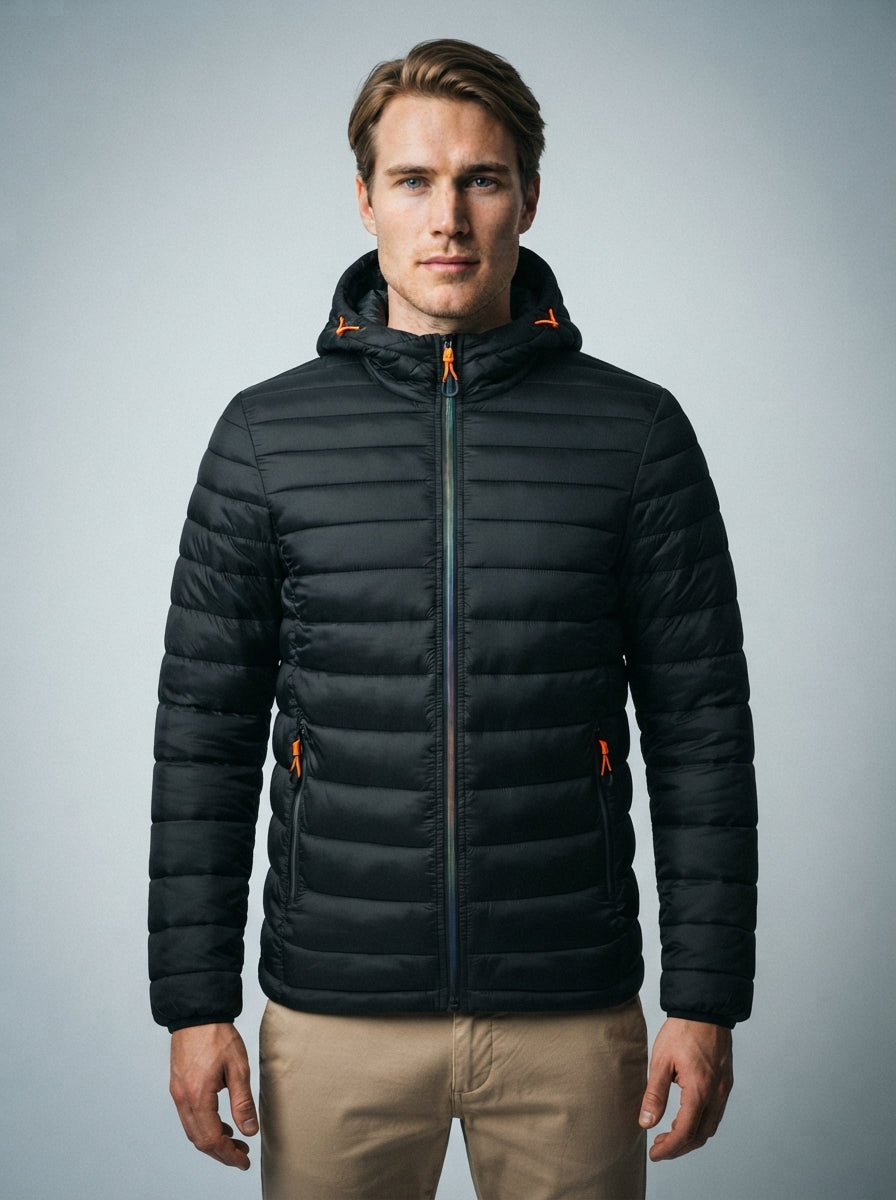 The Wexbury Quilted Hood in Black