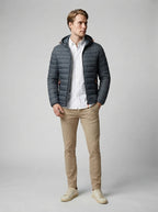 The Wexbury Quilted Hood in Charcoal