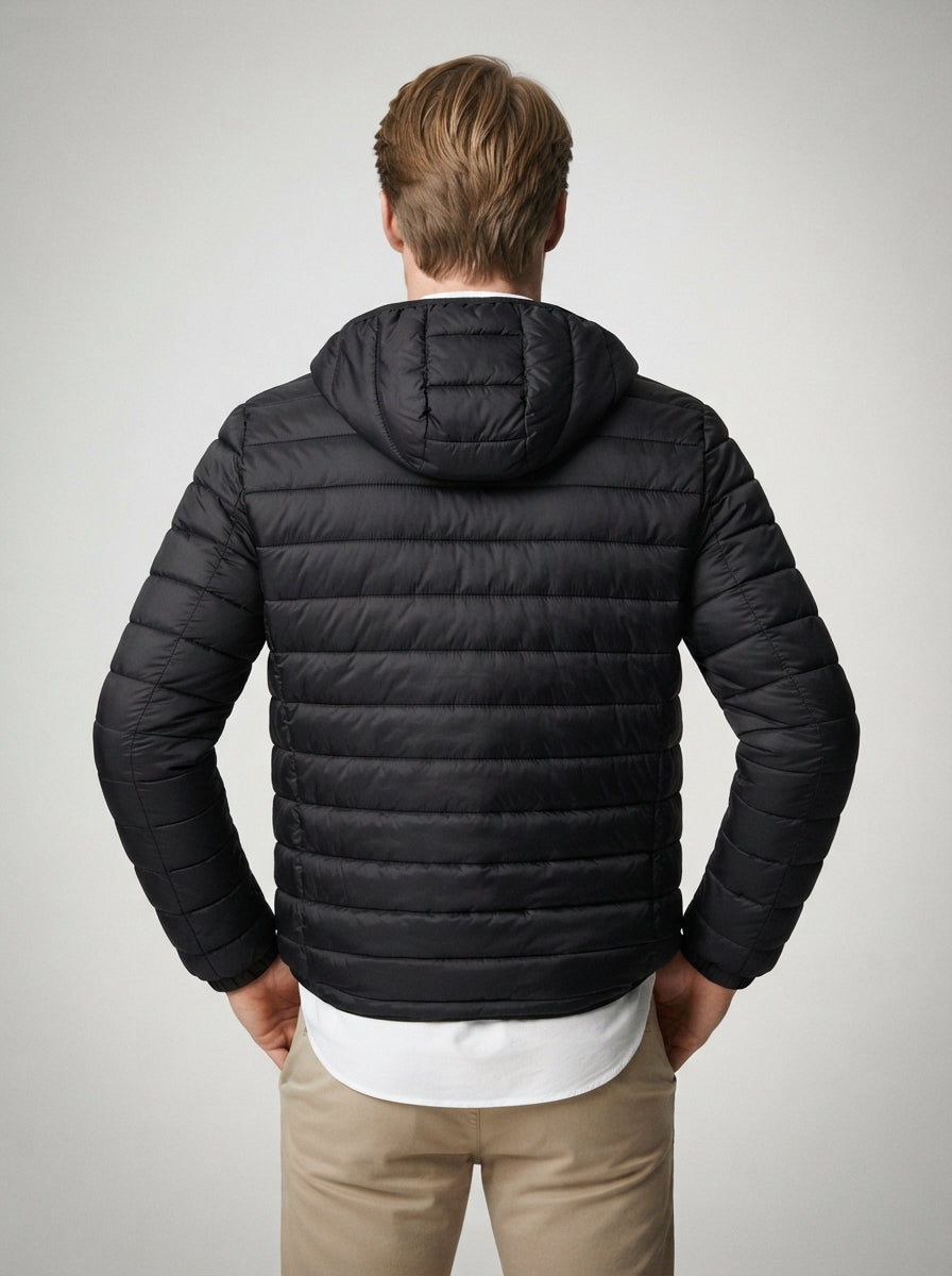 The Wexbury Quilted Hood in Black