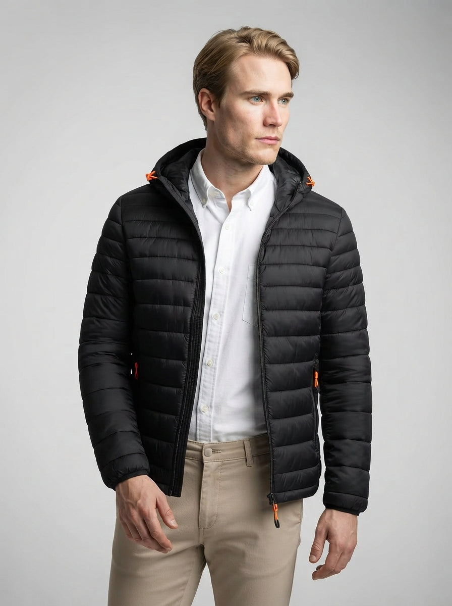 The Wexbury Quilted Hood in Black
