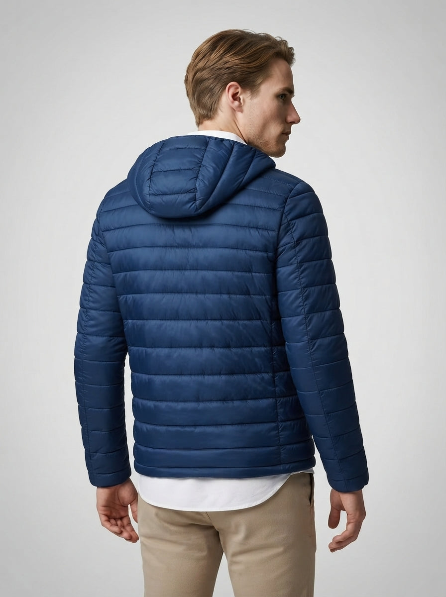 The Wexbury Quilted Hood in Navy