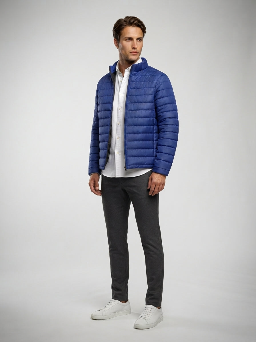 The Marchmont Quilted Jacket in Blue