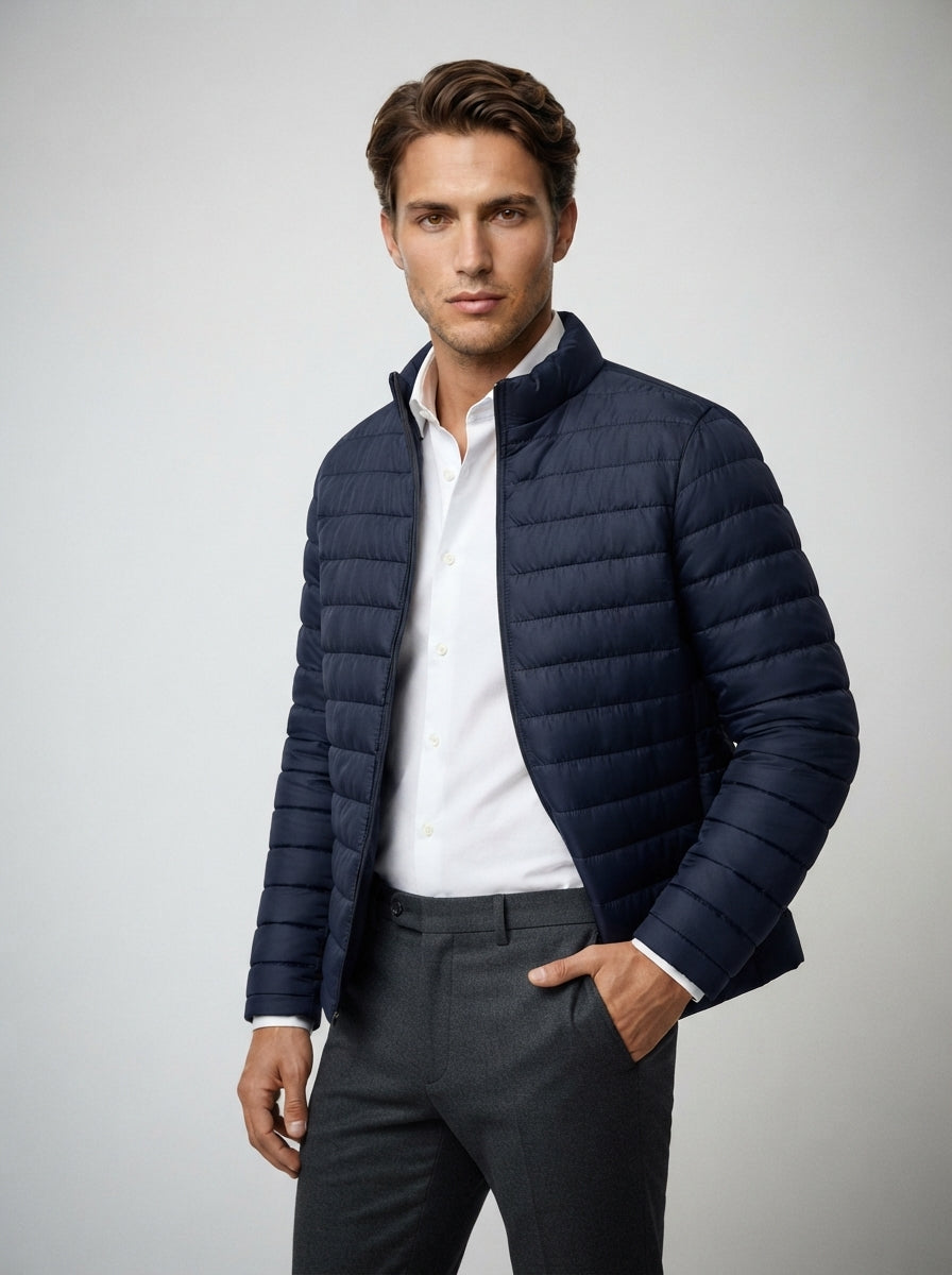 The Marchmont Quilted Jacket in Navy