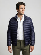 The Ashcombe Quilted Puffer in Navy