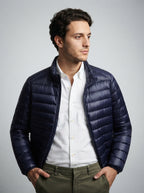 The Ashcombe Quilted Puffer in Navy