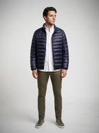 The Ashcombe Quilted Puffer in Navy