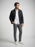 The Bramwell Quilted Zip in Black