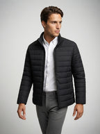 The Bramwell Quilted Zip in Black