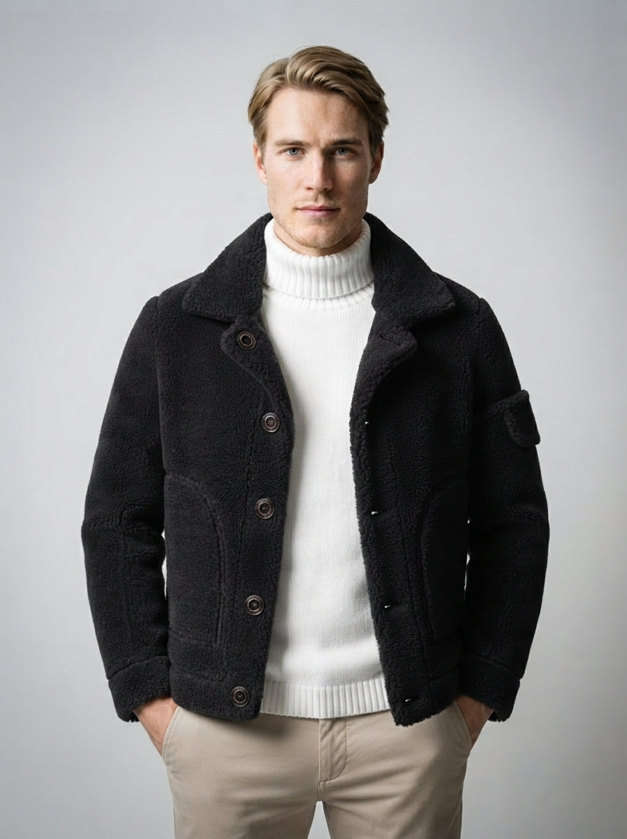 The Alnwick Reversible Jacket in Black