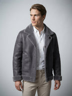 The Alnwick Reversible Jacket in Gray