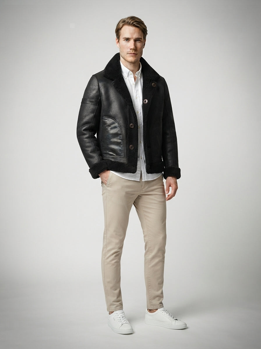 The Alnwick Reversible Jacket in Black
