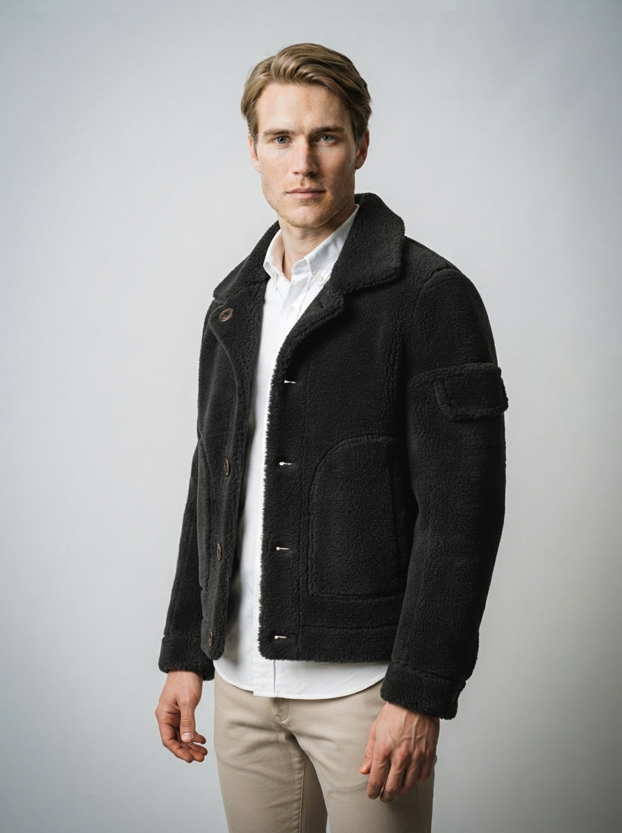The Alnwick Reversible Jacket in Black