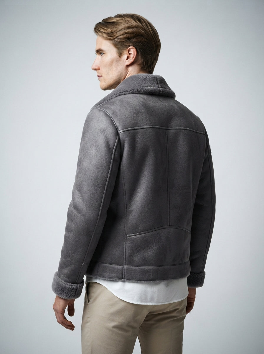 The Alnwick Reversible Jacket in Gray