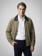 The Loxley Ribbed Blouson in Olive