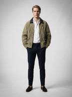 The Loxley Ribbed Blouson in Olive