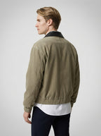 The Loxley Ribbed Blouson in Olive