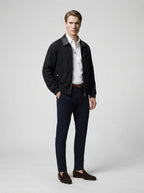 The Loxley Ribbed Blouson in Black