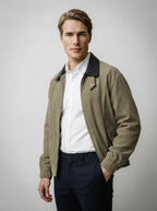 The Loxley Ribbed Blouson in Olive