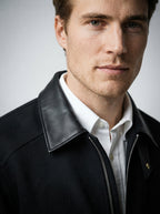 The Loxley Ribbed Blouson in Black