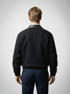 The Loxley Ribbed Blouson in Black