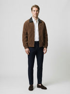 The Loxley Ribbed Blouson in Brown