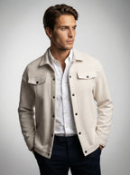 The Harmsworth Snap Overshirt in Apricot