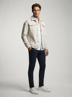 The Harmsworth Snap Overshirt in Apricot