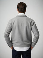 The Harmsworth Snap Overshirt in Light Grey