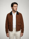 The Aldeburgh Soft Touch Jacket in Brown